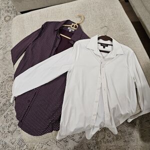 Two Express Slim Small Button Up Shirts